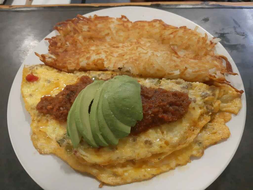 Avocado & Salsa Omelette